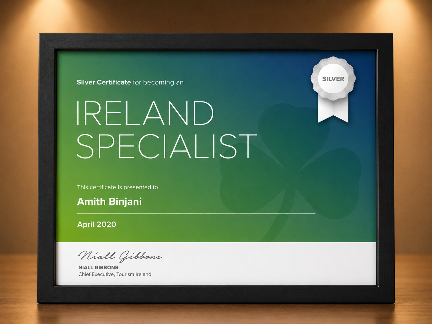 Ireland Specialist – Silver Certification